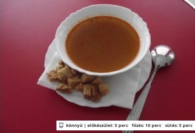 Köménymagleves 3. - pirított kockával