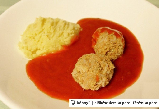 Paradicsommártás húsgombóccal