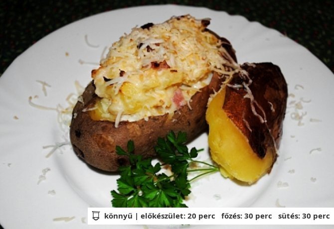 Töltött burgonyacsónak